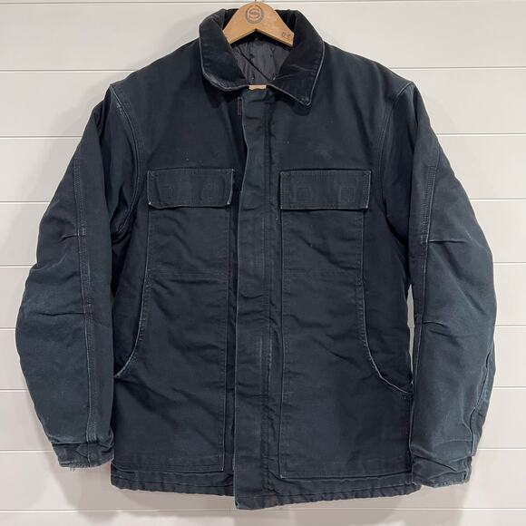 Carhartt Arctic Black Work Coat Jacket Men’s Size Small C003 Blk USA Made